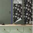 thumbnail image 5 of Ambesonne Retro Floral Peel & Stick Wallpaper for Home, Flowers Realistic Plot, 13"x36", Umber Grey Yellow and White, 5 of 5