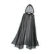 thumbnail image 5 of Disfraz de Halloween Yinane capa con capucha para adultos negro, 5 of 8