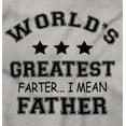thumbnail image 2 of Worlds Greatest Farter Father Funny Men's Big & Tall Graphic Zip Up Hoodie Brisco Brands 5X, 2 of 5