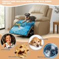 thumbnail image 4 of ZIATUBLES Swimming Puppy Print Recliner Chair Slipcover, Anti-Slip Washable Furniture Protector for Reclining Couch Seat Cushion, Pet Dog Cat Friendly Living Room Decor Accessory, 4 of 8