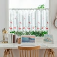 thumbnail image 3 of LCXmlly Rideau Court Transparent Résistant aux Déchirures Broderie Fine Accessoire de Chambre, 3 of 6
