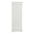 thumbnail image 5 of Passion Furniture Louis Phillipe White 5 Drawer Chest of Drawers (33 in L. X 18 in W. X 48 in H.), 5 of 5