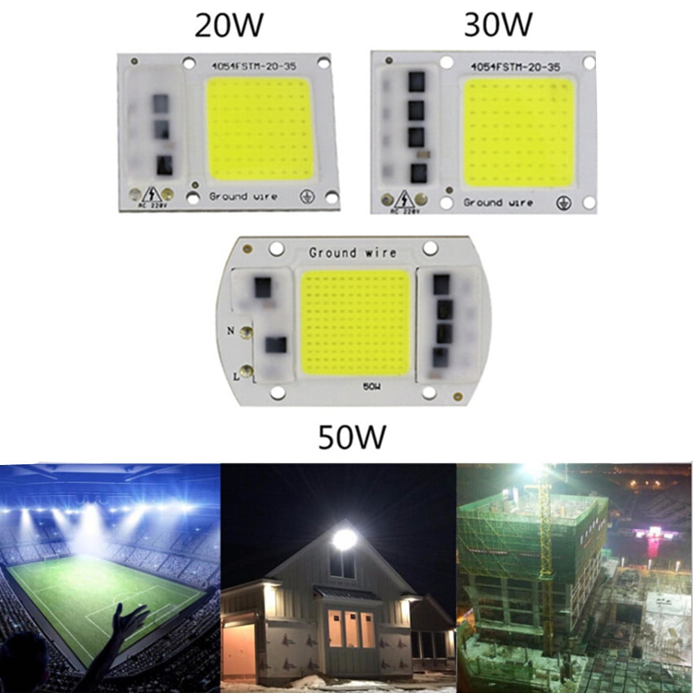 RONSHIN 15W//20W//30W//50W LED Drive-Free COB Chip Lamp 220V 15W Warm Light