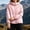Pink, variant on Women's Outdoor Hooded Windbreaker Jacket Lightweight Water Resistant Casual Zip Up Coat Light Blue XL(XL)