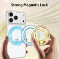 thumbnail image 4 of VENINGO Magnetic Phone Ring Holder for Mag-Safe, Cute Glitter Magnet Finger Ring Grip Stand Holder, Fit for iPhone 17 16 15 14 13 12, Pro, Pro Max, Plus, Mag-Safe Accessories, Gold, 4 of 8