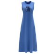 thumbnail image 1 of Vestido largo de verano para mujer, recuerdo de primavera, vestido de playa para mujer, vestido largo para el trabajo , L L, 1 of 7