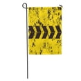 thumbnail image 1 of NUDECOR Traffic Road Sign Car Place Black Arrows on Yellow Danger Warning Rectangular Construction Pattern Garden Flag Decorative Flag House Banner 12x18 inch, 1 of 2