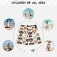thumbnail image 6 of joogoo Boys Swim Trunks Cute Dogs Heads Beach Board Shorts Drawstring Swimsuit 4T, 6 of 6