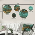 thumbnail image 4 of Designart "Whirling Waves I" Abstract Painting Metal Wall Art Set of 5 Piece, 4 of 5