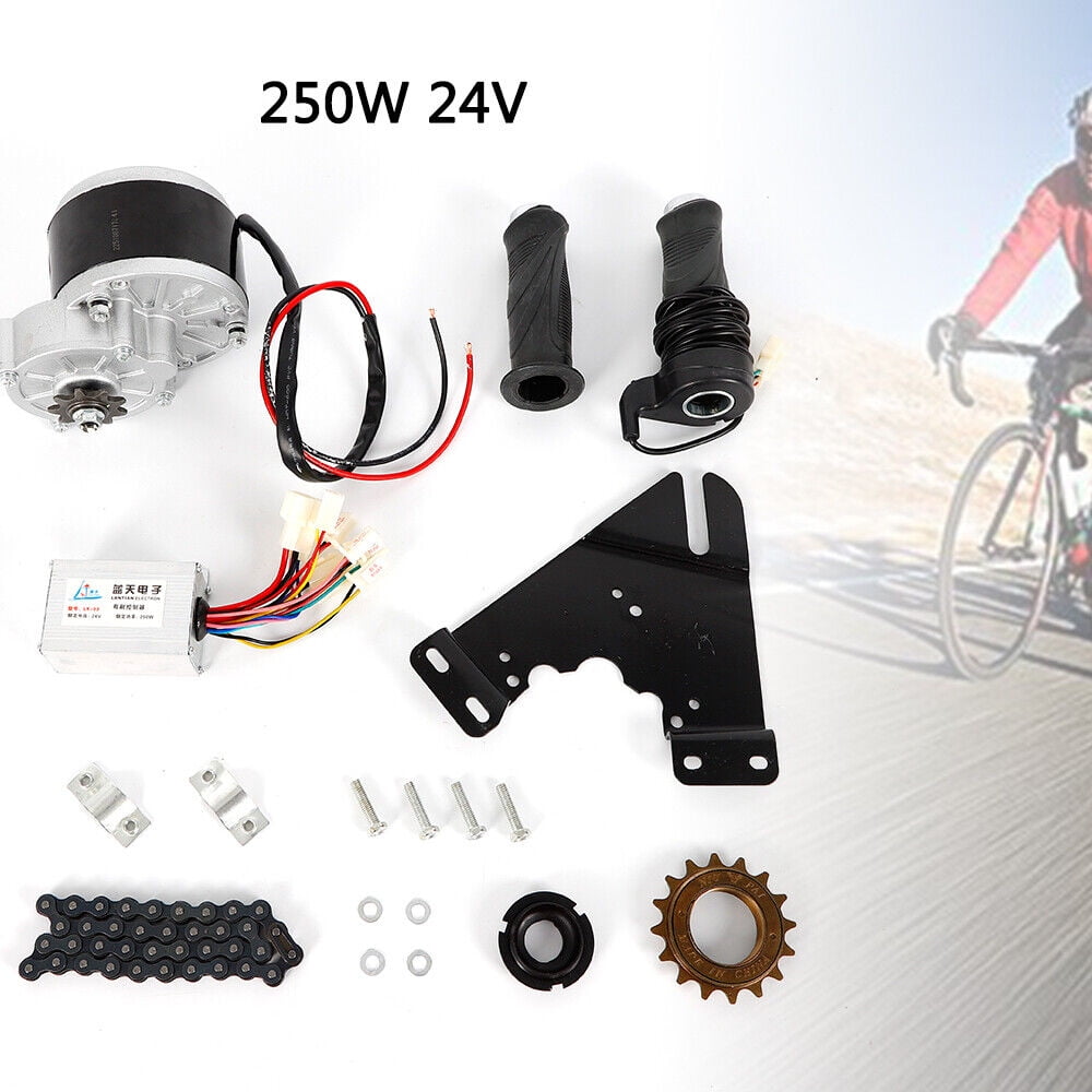 Fichiouy Electric Bicycle Dc Motor Kit EBike Wheel Motor Conversion