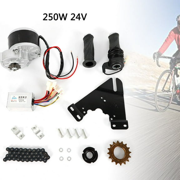 Fichiouy Electric Bicycle Dc Motor Kit E-Bike Wheel Motor Conversion Kit for 16"-28"Bike