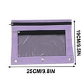 thumbnail image 3 of B5 3-Ring Binder Pouch with Double Zipper Compartments & Clear View Window - Desk Supply Organizer for Pens, Pencils, Markers UKHBMC | A, 3 of 8