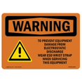 thumbnail image 1 of SignMission OS-WS-A-1218-L-12434 12 x 18 in. OSHA Warning Sign - To Prevent Equipment Damage with Symbol, 1 of 1