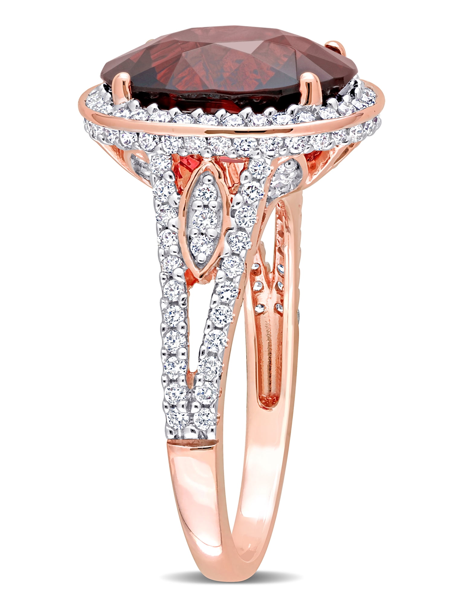 Everly Women's Garnet 14K Rose Gold Engagement Ring