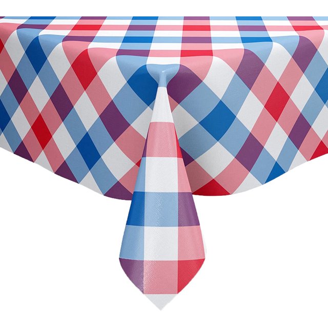 4th of July Independence Day Tablecloths Polyester Table Cloth for Kitchen Dinning Table Washable Table Cover for Parties Wedding Picnic 60 x 84 inch