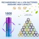 thumbnail image 2 of Pilas AA de litio recargables Pallus 1,5 V 3500 mWh, paquete de 4, 2 of 8