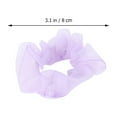 thumbnail image 2 of EXHUMKY 5-Pack Violet Hair Ties Set, Lightweight Yarn Ponytail Holders for Daily Use, Cloth Elastic Bands, 2 of 6
