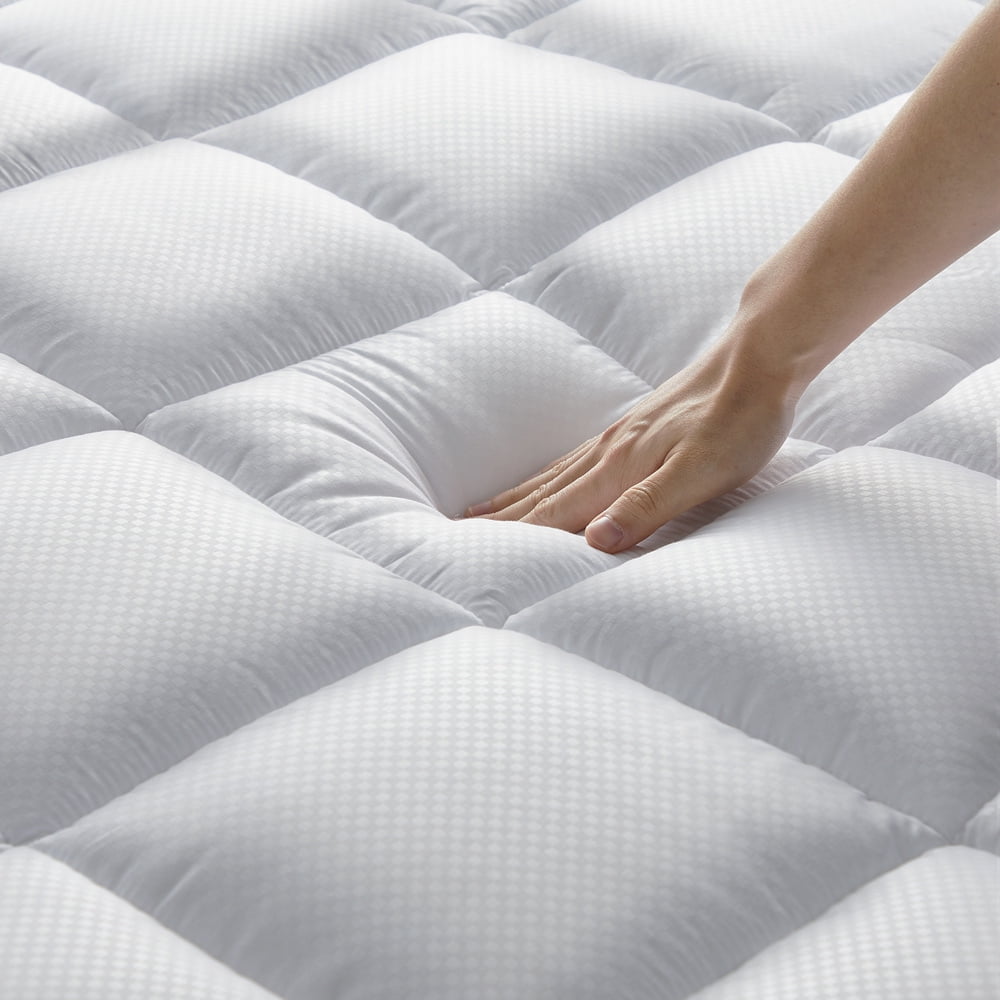 Bumblr Full Size Breathable Mattress Pad Cover Cooling Mattress Topper