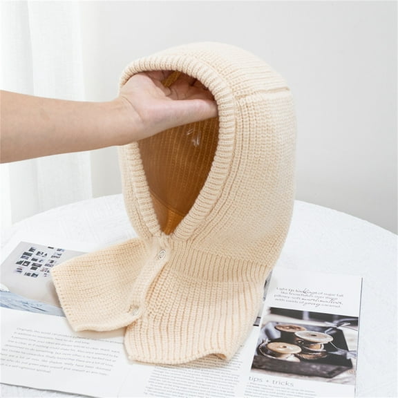 Seductiva Clothing Bomber Hats Women Men Girls Boys Teens Winter Warm Hat Women Elastic Knitted Scarf Hat Beanie Fleece Hood Cycling Ski Covering Ear Winter Cap