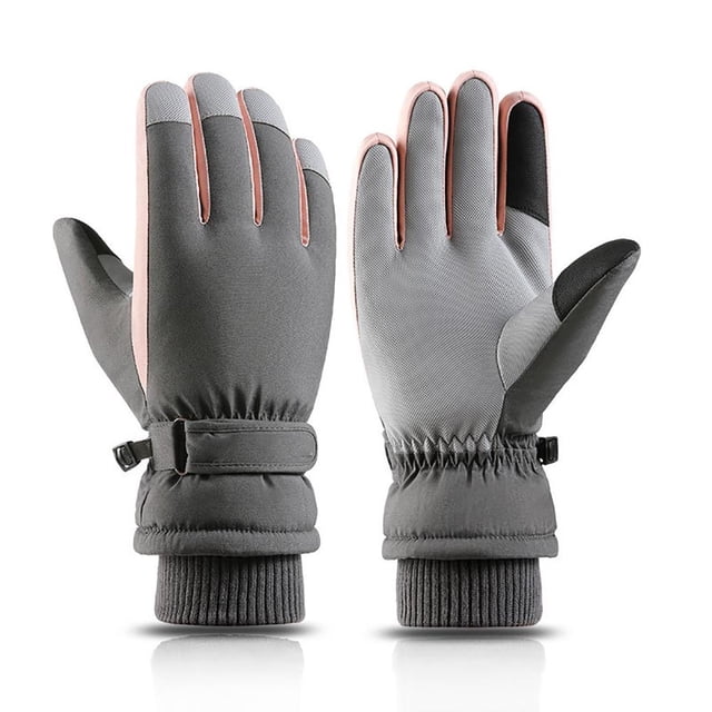Guantes de invierno guantes térmicos a prueba de agua guantes de pantalla táctil impermeal viento guantes antideslizguantes calientes para conducir esquí corriendo ciclismo Yuarrent OD016688-01