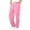 Pink, variant on Boys and Girls Casual Athletic Joggers, Elastic Waist Straight Leg Open Bottom, Functional Pockets, Baggy Sweatpants