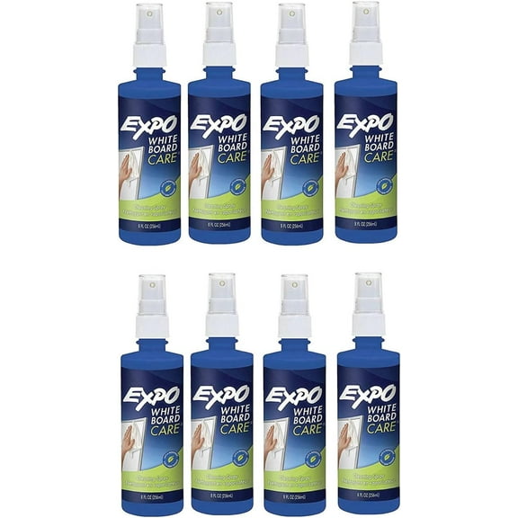 Dry Erase Surface Cleaner, 8oz Spray Bottle [Pack of 8]