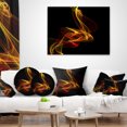 thumbnail image 3 of Designart Red Yellow Twisted Waves Fractal - Abstract Throw Pillow - 16x16, 3 of 4