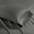 thumbnail image 4 of Comfort Classics 1500 Thread Count Cotton Rich 4 Piece Black Sheet Set, Queen, 4 of 6