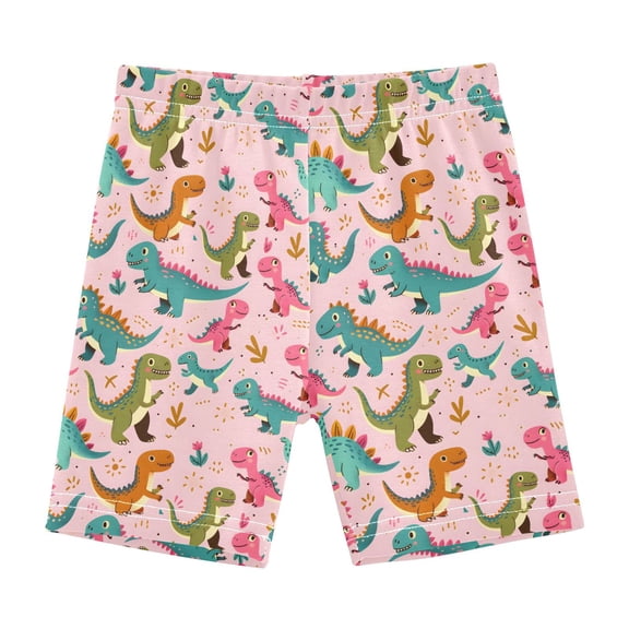 joogoo Dinosaur Cartoon Girls Lined Shorts Bike Dance Bottoms 6T