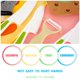 thumbnail image 4 of Cuchillo de cocina de madera Grusce para niños. El juego incluye un cuchillo de madera seguro para niños, cuchillo de plástico con bordes dentados, cortador de sándwiches y tabla de cortar., 4 of 8