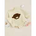 thumbnail image 3 of Suealasg Newborn Baby Girls Boys Fall Outfit Clothes 6 12 18 Months Infant Girls Long Sleeve Cow Print Romper Bodysuit Jumpsuit, 3 of 7