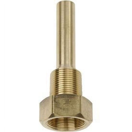 3/4"" NPT Brass Thermowell 3 1/2"" stem