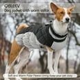 thumbnail image 2 of QBLEEV Warm Dog Winter Coat Cold Weather Jacket Windproof Reflective Turtleneck Dog Vest with Plush Neckline D-Ring for Leash Thick Fleece Lining Outdoor Pet Apparel, 2 of 8