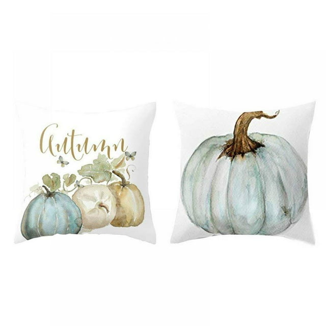 PENGXIANG Housses de Coussin d'Automne Décorations Citrouille Ensemble de 4 18 18 Pouces