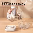 thumbnail image 5 of Prima Plastic Container With Lids Set Of 3 - Beige, 640ml+ 1350ml+ 2350ml | Clear Kitchen Storage Box - Food Storage Jars For Kitchen, Tea Sugar Container | Airtight, Durable, Multipurpose, Stackable, 5 of 5