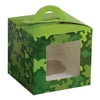 4 x 4.25 x 4.25 in. Camo Party Cupcake Boxes - 17 per Pack - Pack of 12