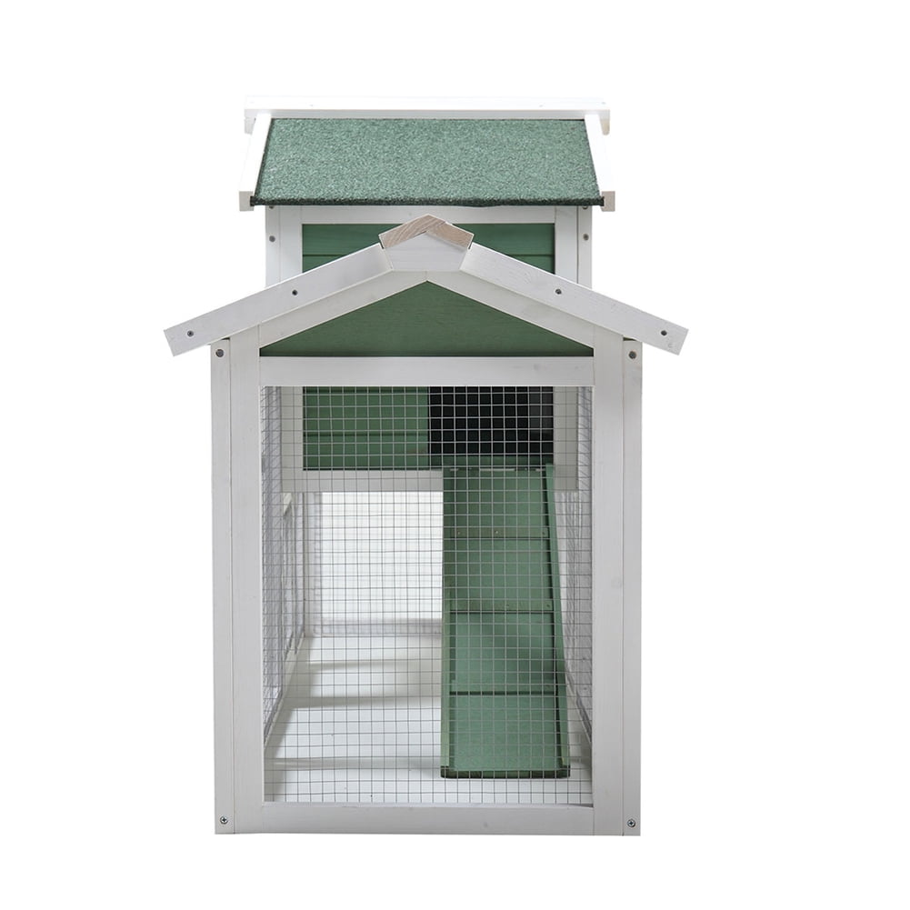 Kadyn for indoor and outdoor use Wooden Rabbit Hutch Chicken Coop with 1 Removable Tray and 3 Lockable Doors Rabbit Hutch, Green Kadyn for indoor and outdoor use Wooden Rabbit Hutch Chicken Coop with 1 Removable Tray and 3 Lockable Doors Rabbit Hutch, Green