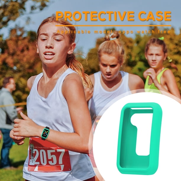 Cubierta de carcasa de reloj antiarañazos para OPPO Watch Free Protector (verde menta)