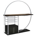 thumbnail image 4 of Risley 2-door Circular LED Wine Cabinet Dark Charcoal, 4 of 20