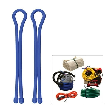 Nite Ize Original Gear Tie, Reusable Rubber Twist Tie, 32-Inch, Blue, 2 Pack,