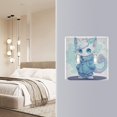 thumbnail image 5 of Switch Panel 4.48x4.56In Switch Plate Wall Panel Living Room Kitchen Bedroom Study Switch Panel Stylish Decoration Cartoon Beautiful Blue Cat, 5 of 8