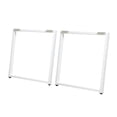 thumbnail image 4 of Banco de escritorio de 2 piezas Piernas de comedor Mesa de metal Pierna creativa de servicio de trabajo de rectángulo de servicio pesado Piernas de es, 4 of 8
