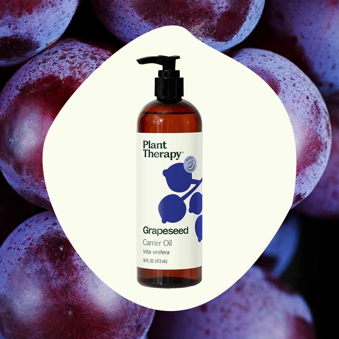 Plant Therapy Grapeseed Carrier Oil 16 oz Base Oil for Aromatherapy, Essential Oil or Massage use