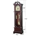 thumbnail image 3 of 72" Floor Standing Grandfather Clock Cherry Finish, 3 of 8