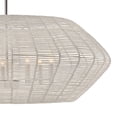 thumbnail image 4 of 7 Light Large Drum Chandelier-Polished Chrome Finish-Natural Shade Color Hinkley Lighting 40385Pcm, 4 of 5