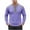 Purple, variant on Men Waffle Knit Long Sleeve Top Color Block V Neck Lace Up Top Casual Daily Pullover Top