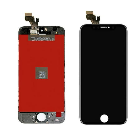 LCD Display Assembly Replacement Mobile Phone Brightened LCD Touch Screen Assembly High Definition Smooth Touch Display Digitizer Screen Replacement for iPhone 6 Plus Black