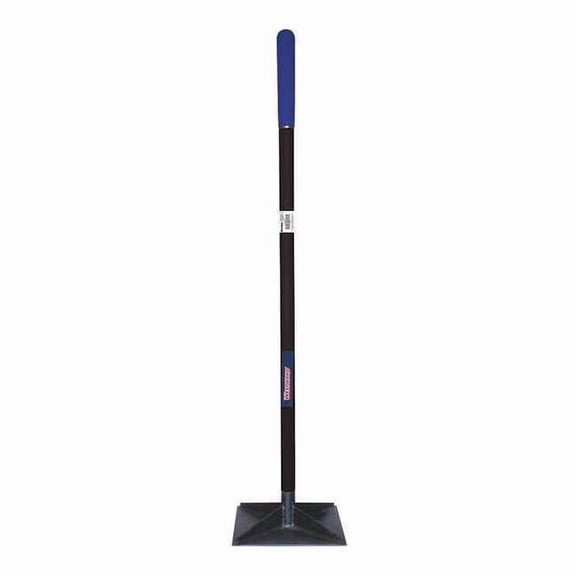 Westward Tamper,Steel,10in.L x 10in.W,Rubber Grip 38ZD97