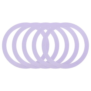 5Pcs Anneau d'adaptateur magnétique, Kit de conversion de chargeur sans fil magnétique, violet