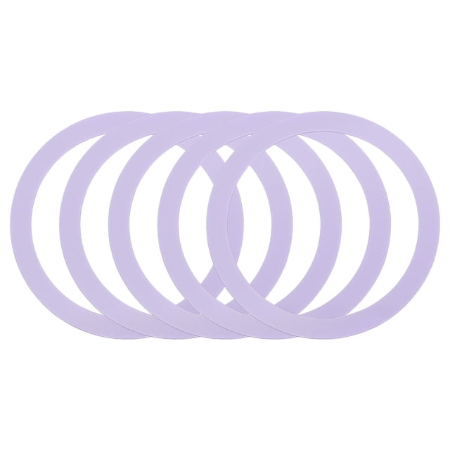 5Pcs Magnetic Adapter Ring, Magnetic Wireless Charger Conversion Kit, Purple